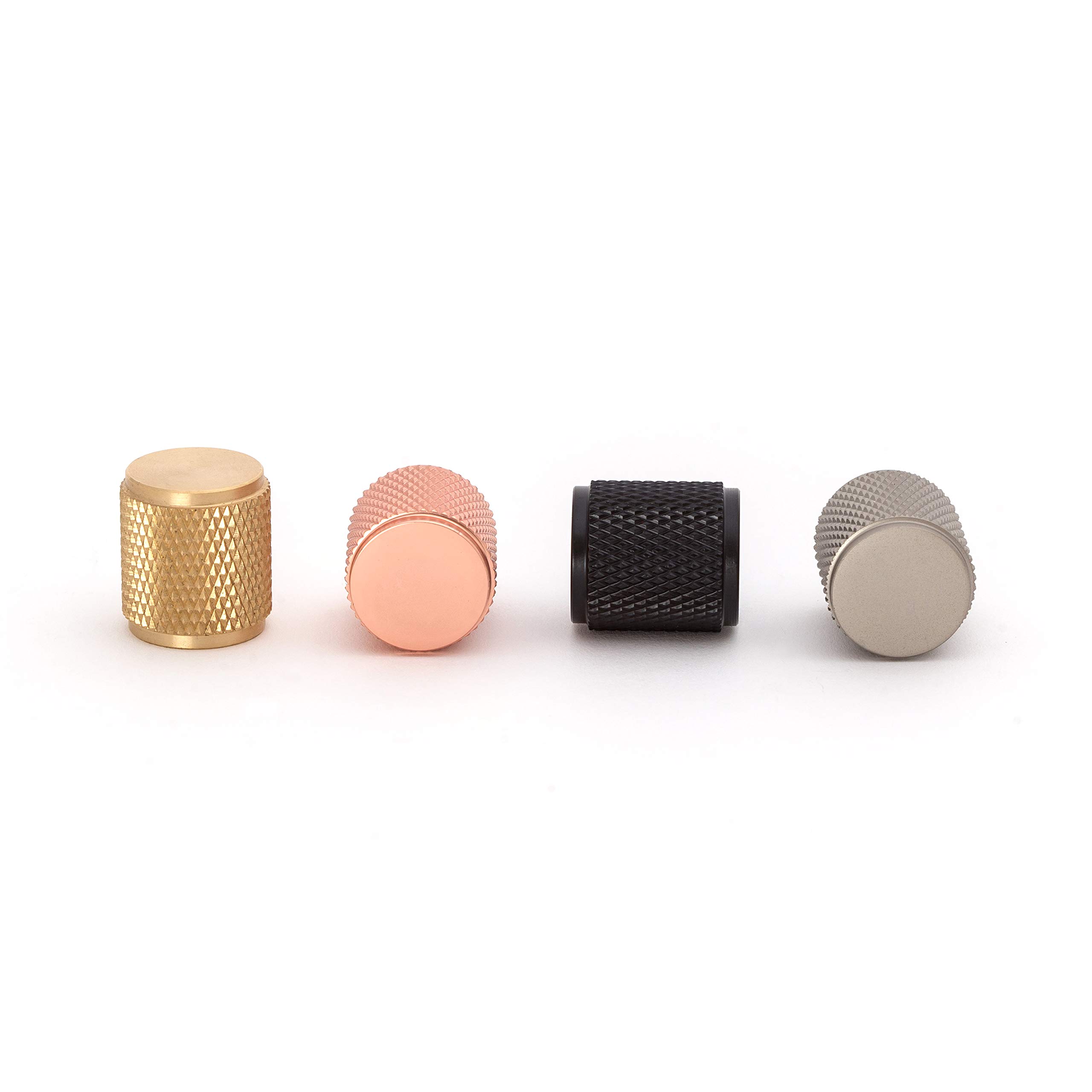 The Hairpin Leg Co. [HLC] Furniture Knobs - Modern Furniture Hardware - Cupboard Cabinet Handles Drawer Pulls [18mm/Satin Copper]