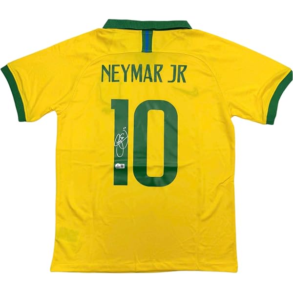 Autographed/Signed Neymar Jr. Brazil Soccer Futbol Jersey Beckett