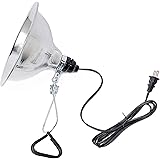 Simple Deluxe Clamp Lamp Light UL Listed with 8.5 Inch Aluminum Reflector 150 Watt 6 Foot Power Cord