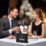 Fuyamp 20 Pcs Mini Chalkboard Signs 100x75mm L-Shape Table Sign view 5