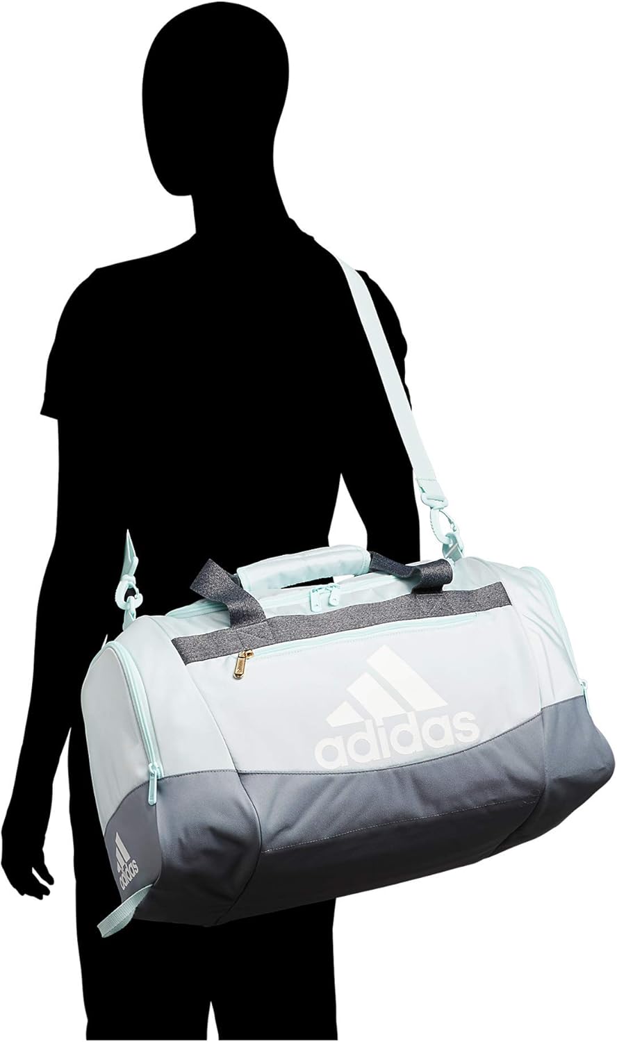 adidas Defender 4 Small Duffel Bag, Team Dark Green, One Size