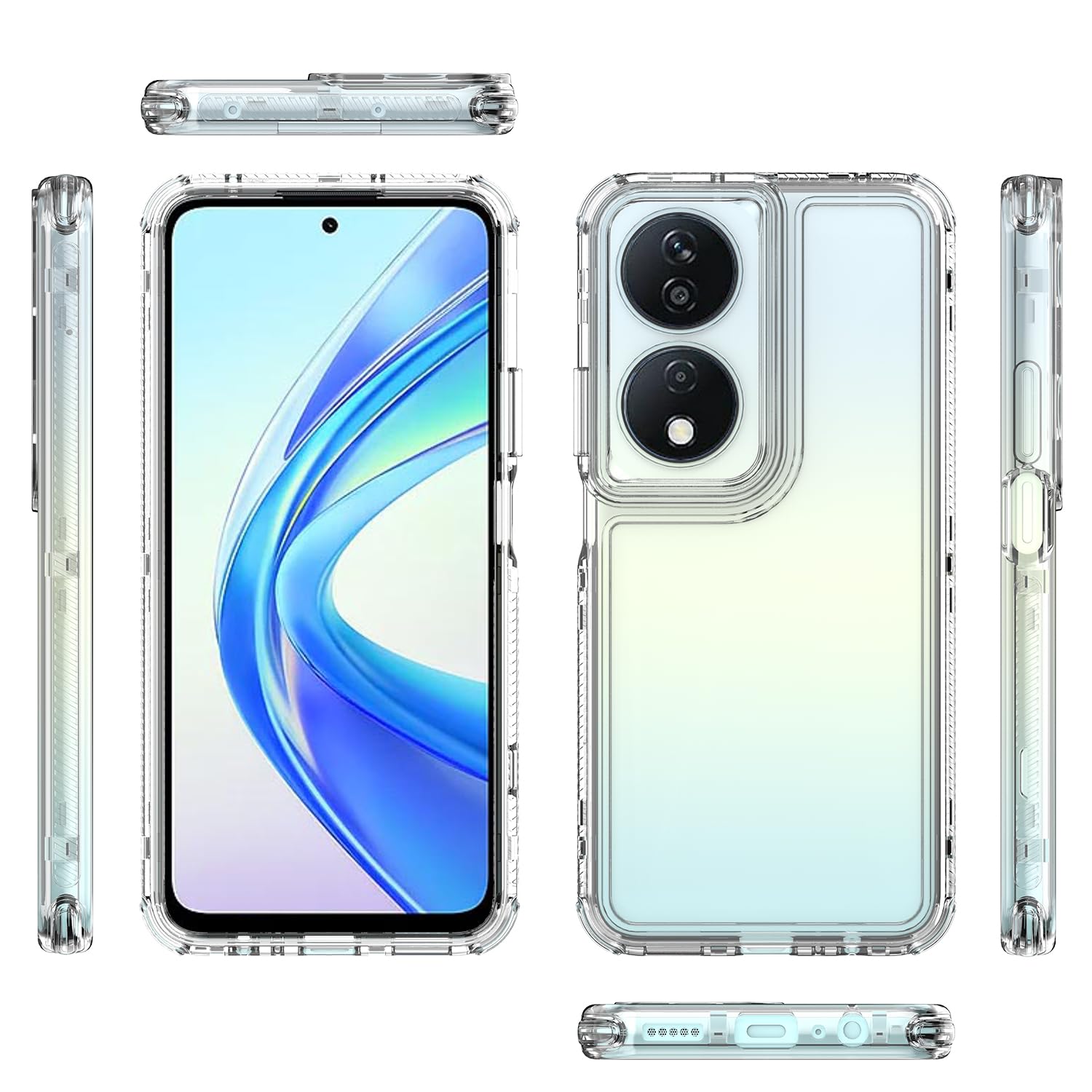Elubugod Compatible with Honor 90 Smart Case, 3 in