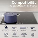 CIARRA 60cm Four Zone Induction Hob 6000W Hardwired CABBIH4-A view 6