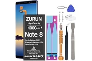 ZUEUS Galaxy Note 8 Battery ZURUN 4000mAh Li-Polymer Battery EB-BN950ABE Replacement for Galaxy Note 8 SM-N950 N950V N950A N950T N950P N950R4 N950F with Screwdriver Tool Kit