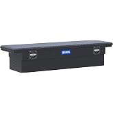 UWS EC10013 Secure Lock 69-Inch Matte Black Heavy-Wall Aluminum Truck Tool Box with Low Profile, RigidCore Lid