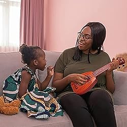 YOLOPLUS+ 17 Inch Kids Ukulele Guitar Toy 4 Strings