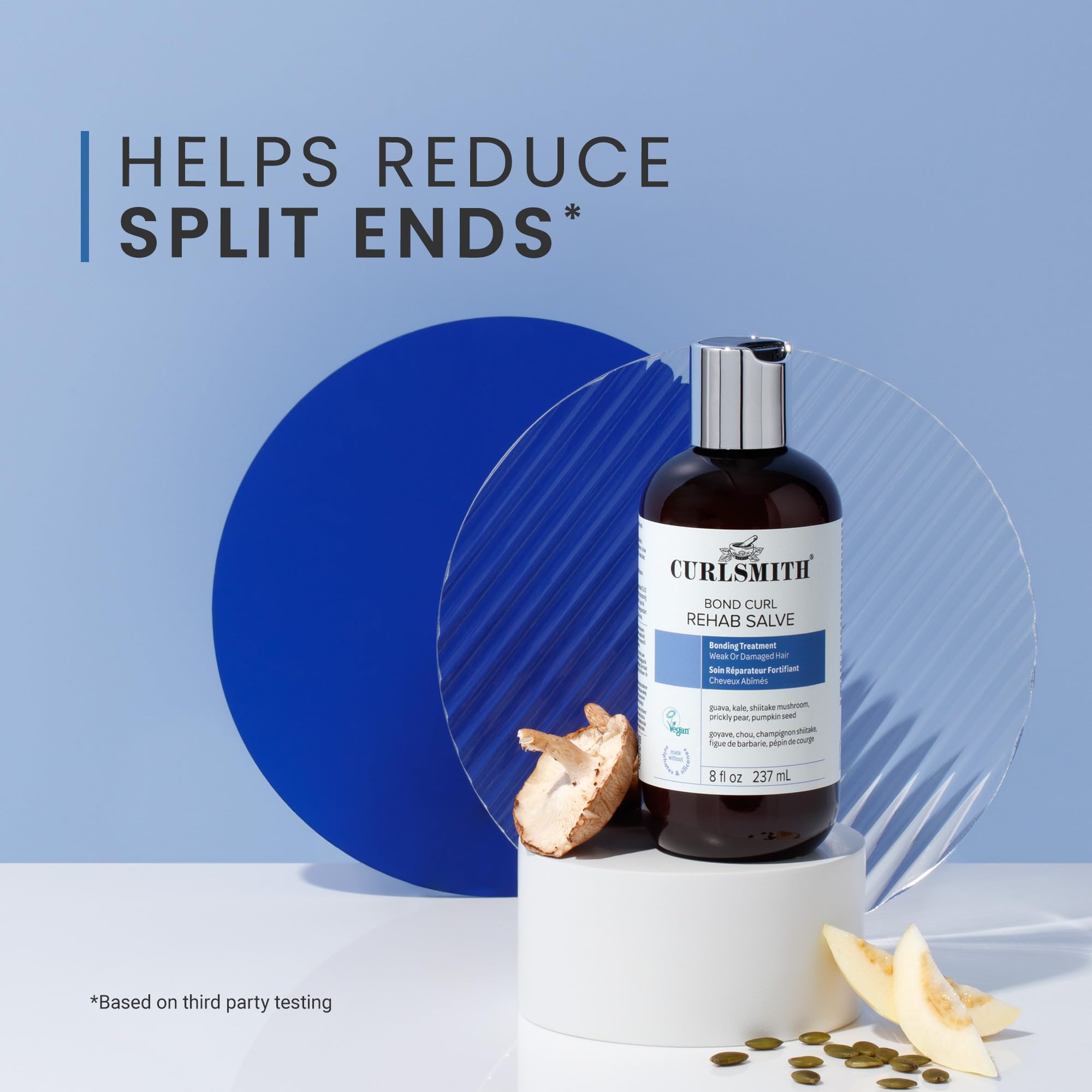 CURLSMITH Bond Curl Rehab Salve - Protein-Rich Treatment, Bond-Building Hair Treatment, For All Curl Types, Vegan & Cruelty Free