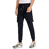 CRZ YOGA Men's Hiking Cargo Pants - 30'' Lightweight Waterproof Joggers Work Travel Golf Casual Outdoor Pants with Pockets