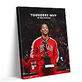 Derrick Rose Canvas Wall Decor, Youngest MVP