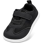 STQ Toddler Girls Boys Wide Toe Barefoot Shoes Kids Walking Tennis Comfort Sneakers Lightweight Breathable Gym Shoe