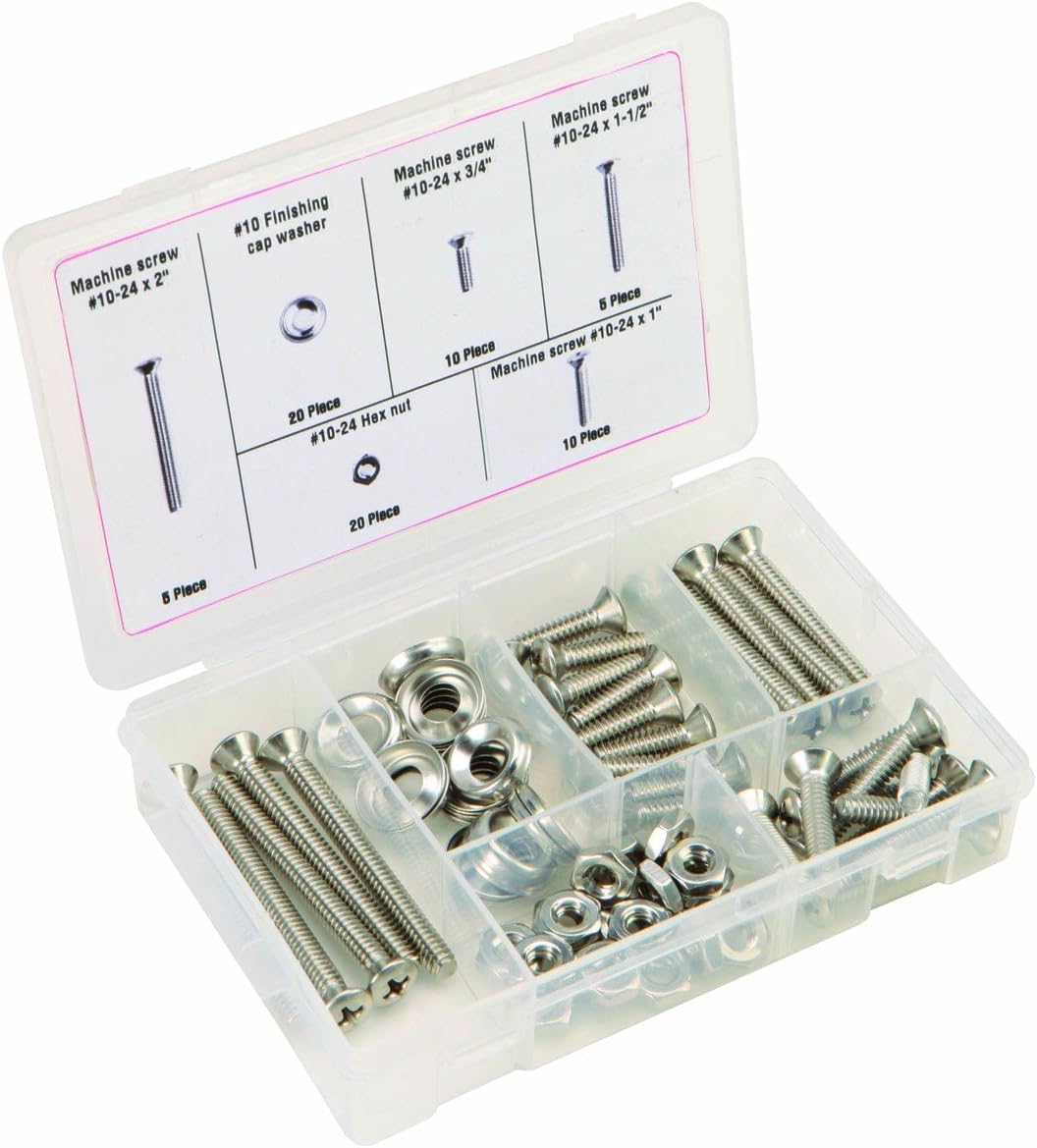 70 Piece Stainless Steel Machine Screw Kit Home Improvement