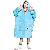 Catalonia Oversized Blanket Hoodie Sweatshirt for Kids, Wearable Fleece Pullover with Large Front Pocket, Teen Boys Girls Gift