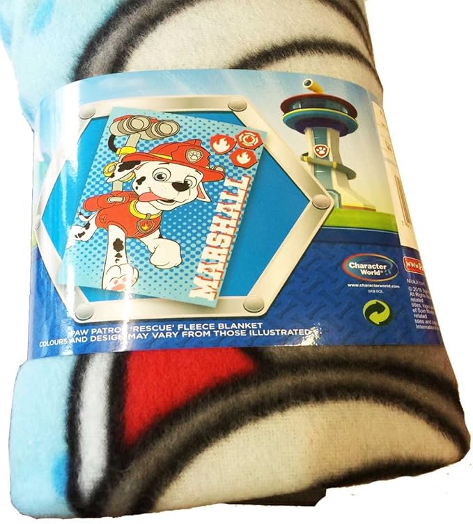 Offical Paw Patrol Marshall Fleece Boys Girls Bed Throw Childrens Kids