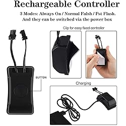 JIGUOOR Unique Flame Shape 4PCS Rechargeable