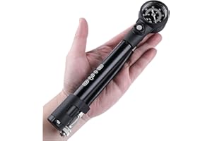 2 in 1 Bike Tire Pump & Shock Pump- Mini Hand Bike Pump Portable- 300PSI Bicycle Air Pump with Pressure Gauge- Presta and Sch