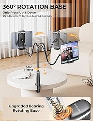 Gooseneck Phone Holder Tablet Stand for Bed:[Swivel