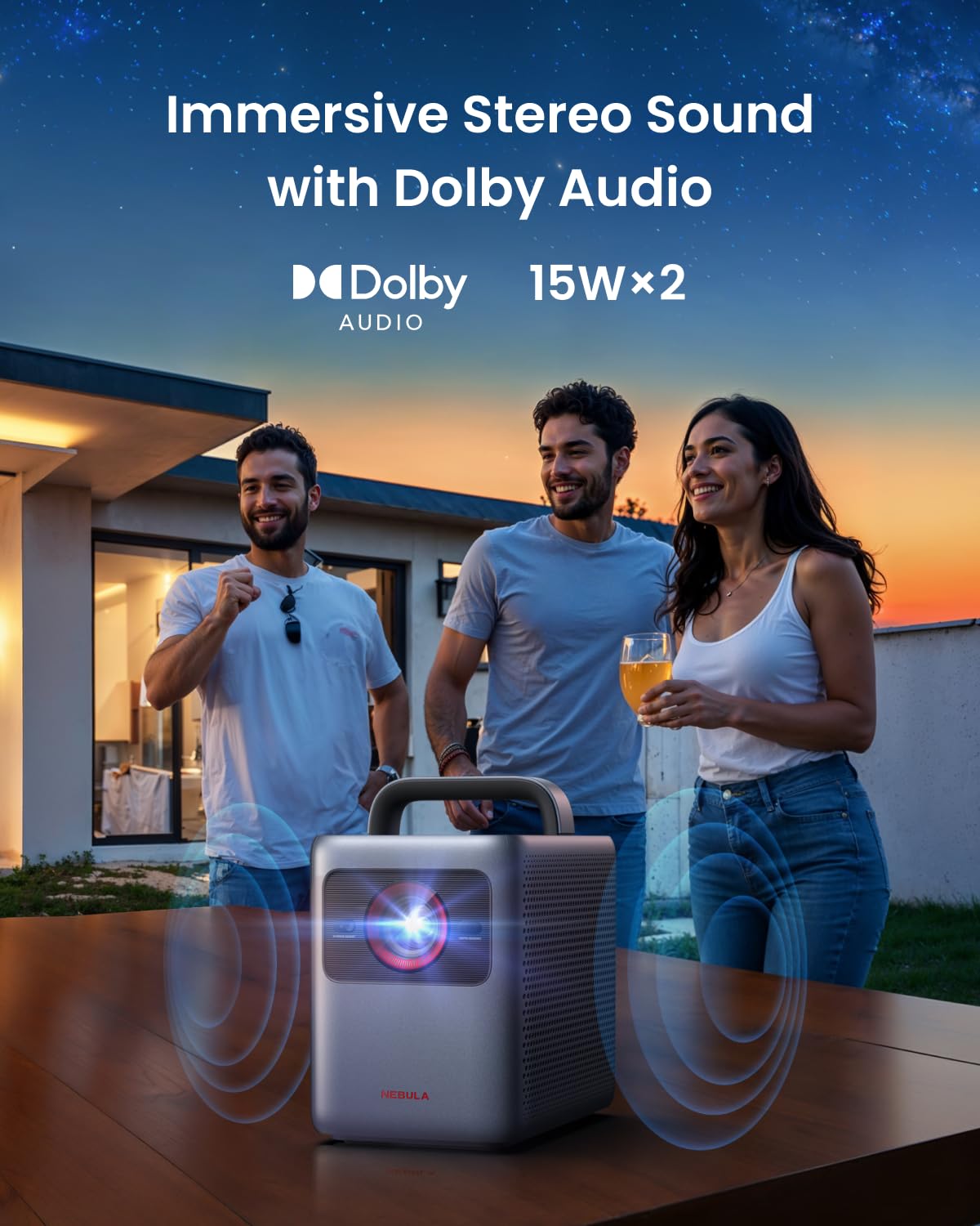NEBULA Cosmos 4K SE Smart Projector, Nebulamaster, High-Brightness with Dolby Vision, 200