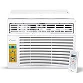Senville 10,000 BTU Window Air Conditioner, Cools Up to 450 Sq. Ft., Easy to Use, Washable Filter