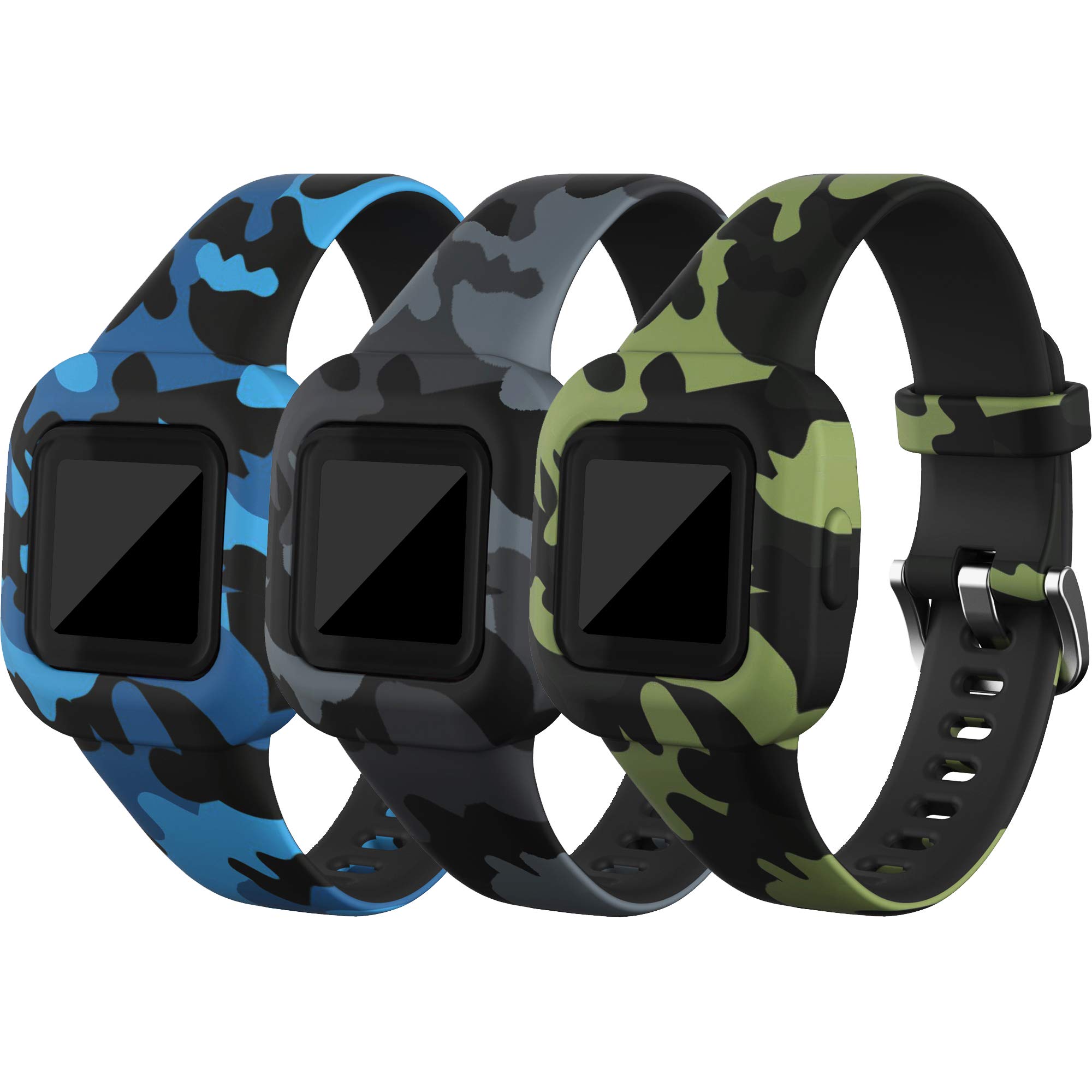 TenCloud Straps Compatible with Garmin Vivofit jr.3 Strap, Replacement Soft Silicone Wristband Band Armbands for Kids for Vivofit jr.3 Fitness Tracker (3C) — image 1