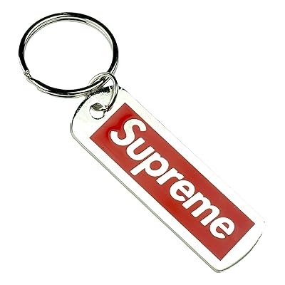 supreme box logo keychain