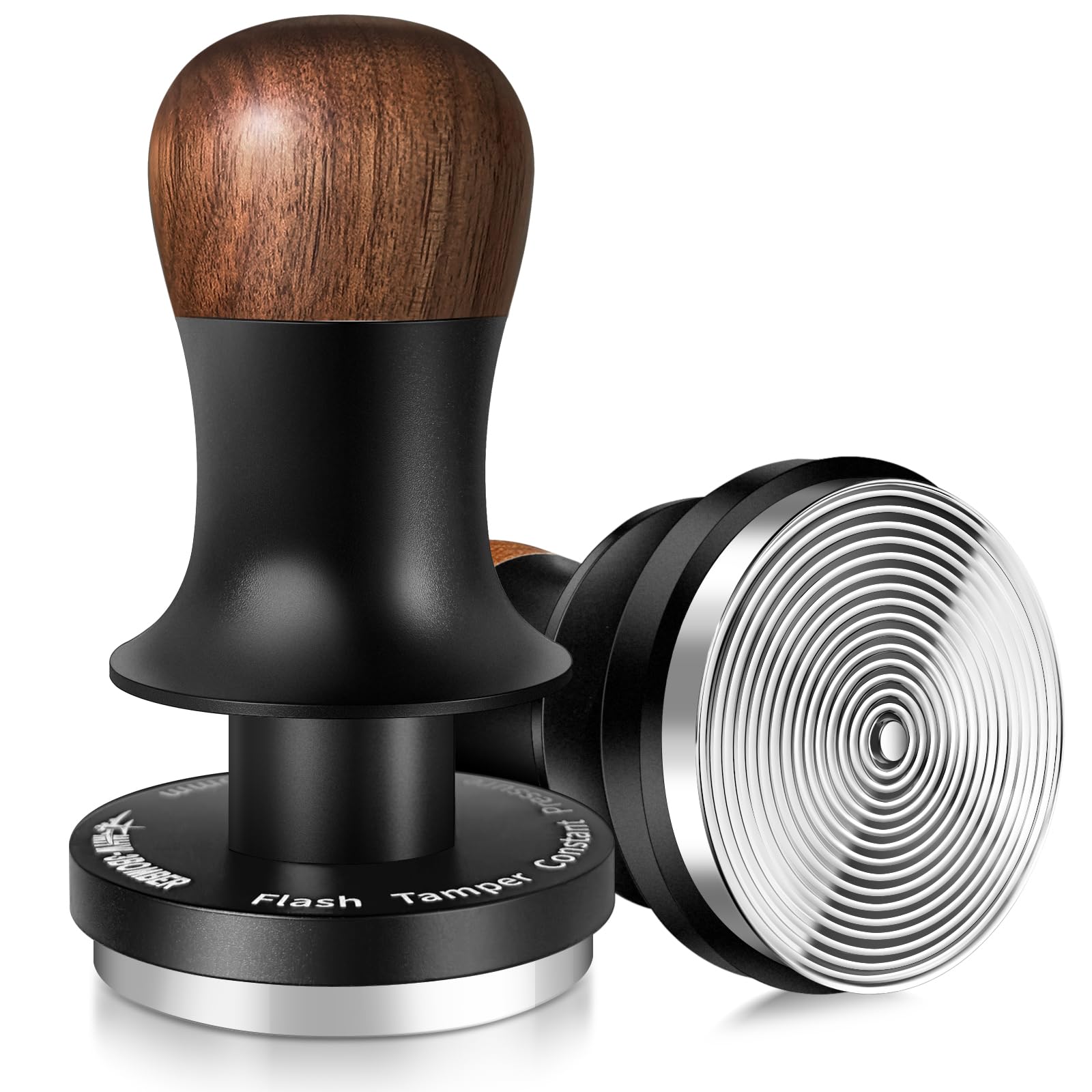 Photo 1 of MHW-3BOMBER 54mm Espresso Tamper - 3 Spring Loaded Coffee Tamper with 15lb / 30lbs Replacement Springs - Barista Calibrated Tamper with Sound Feedback - Compatible with 53/54mm Portafilter T6173T-OS