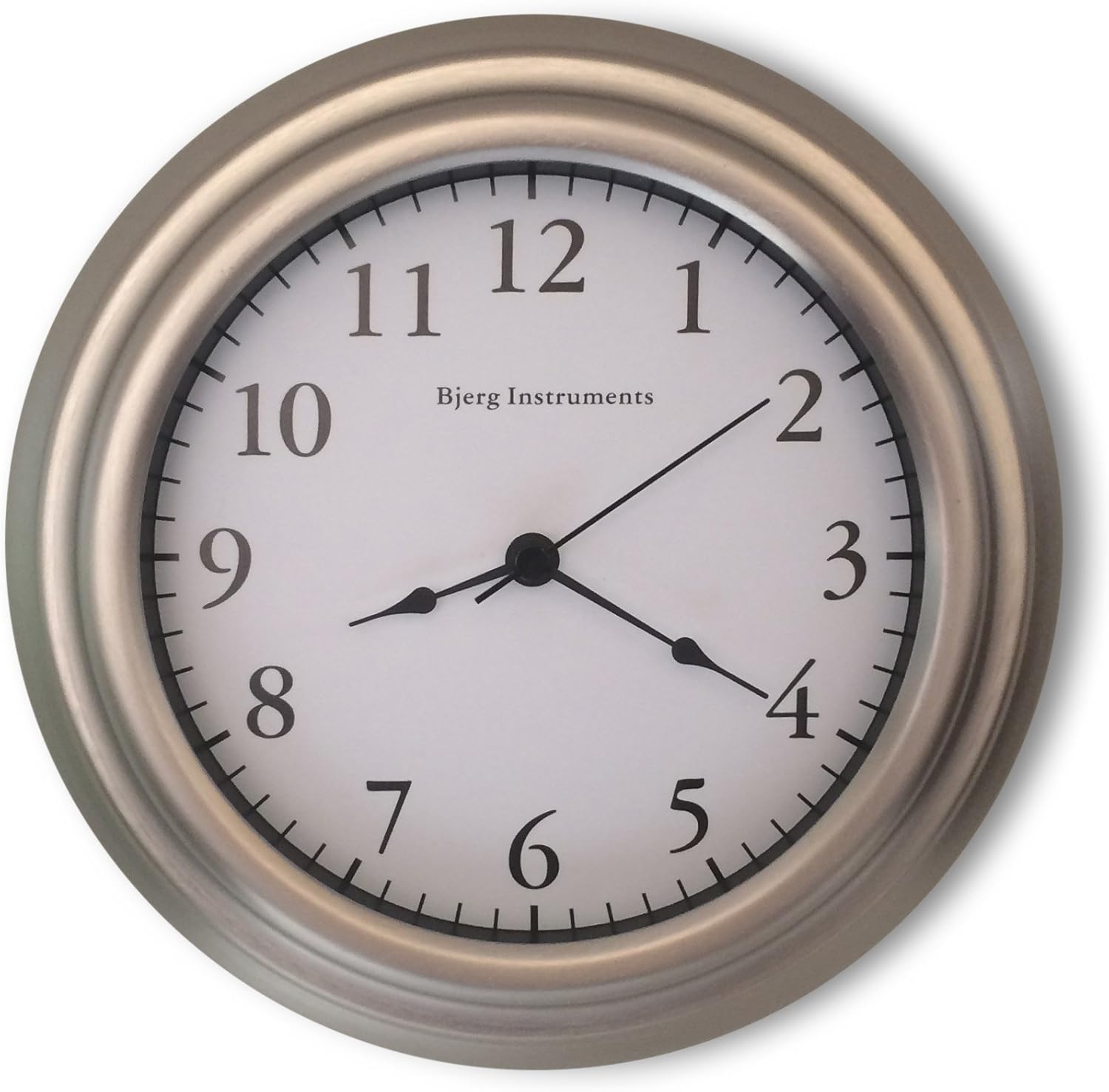 Bjerg Instruments Small 8" Wall Clock (Satin Nickel) Home