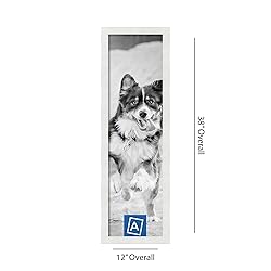 ArtToFrames 10x36 Inch White Picture Frame, This
