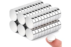 KEUKENKET 60Pack Neodymium Strong Magnets, 10x3 Small Round Rare Earth Heavy Duty Disc Magnets for Industrial, Whiteboard, Kitchen Cabinet, Tool Storage