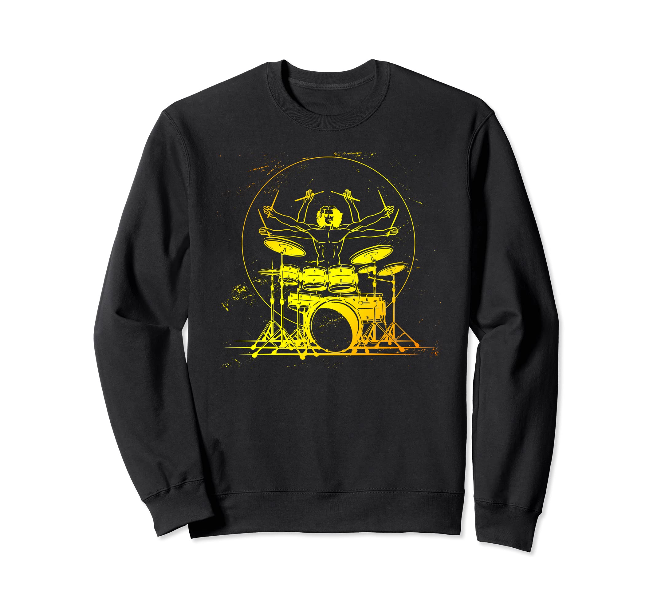 Drummer Drumset Drum Set Musician Band Player Sticks Sweatshirt