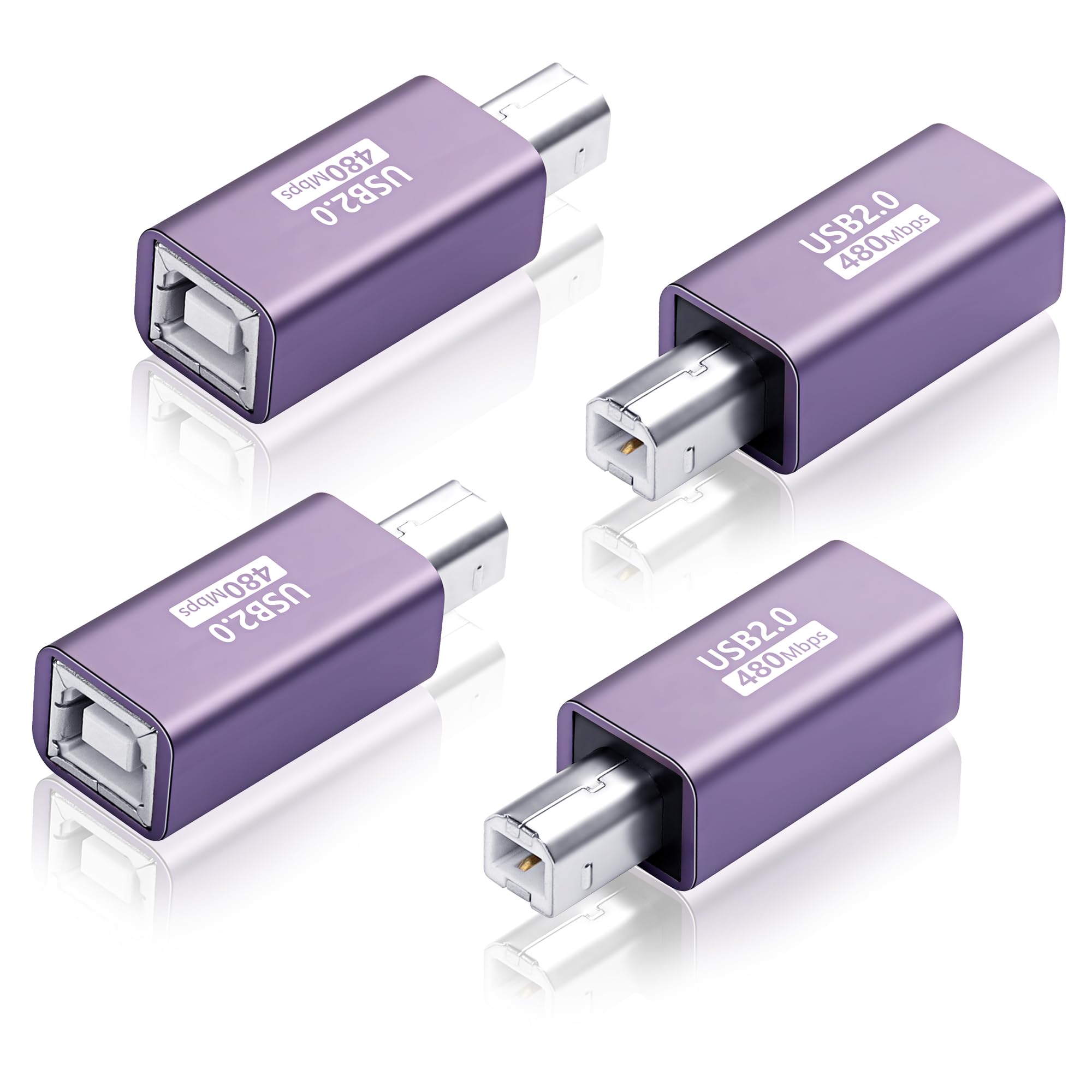 SinLoon MIDI Adapter Converter Lectronic Musical Instrument USB 2.0 B Male to Female Printer Connector for Extend USB B MIDI port Printer Scanner Electronic Drum