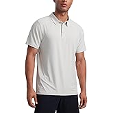 CRZ YOGA Cloudweight Mens Short Sleeve Polo Shirts Slim Fit Lightweight Moisture Wicking Athletic Casual Button Golf T-Shirts