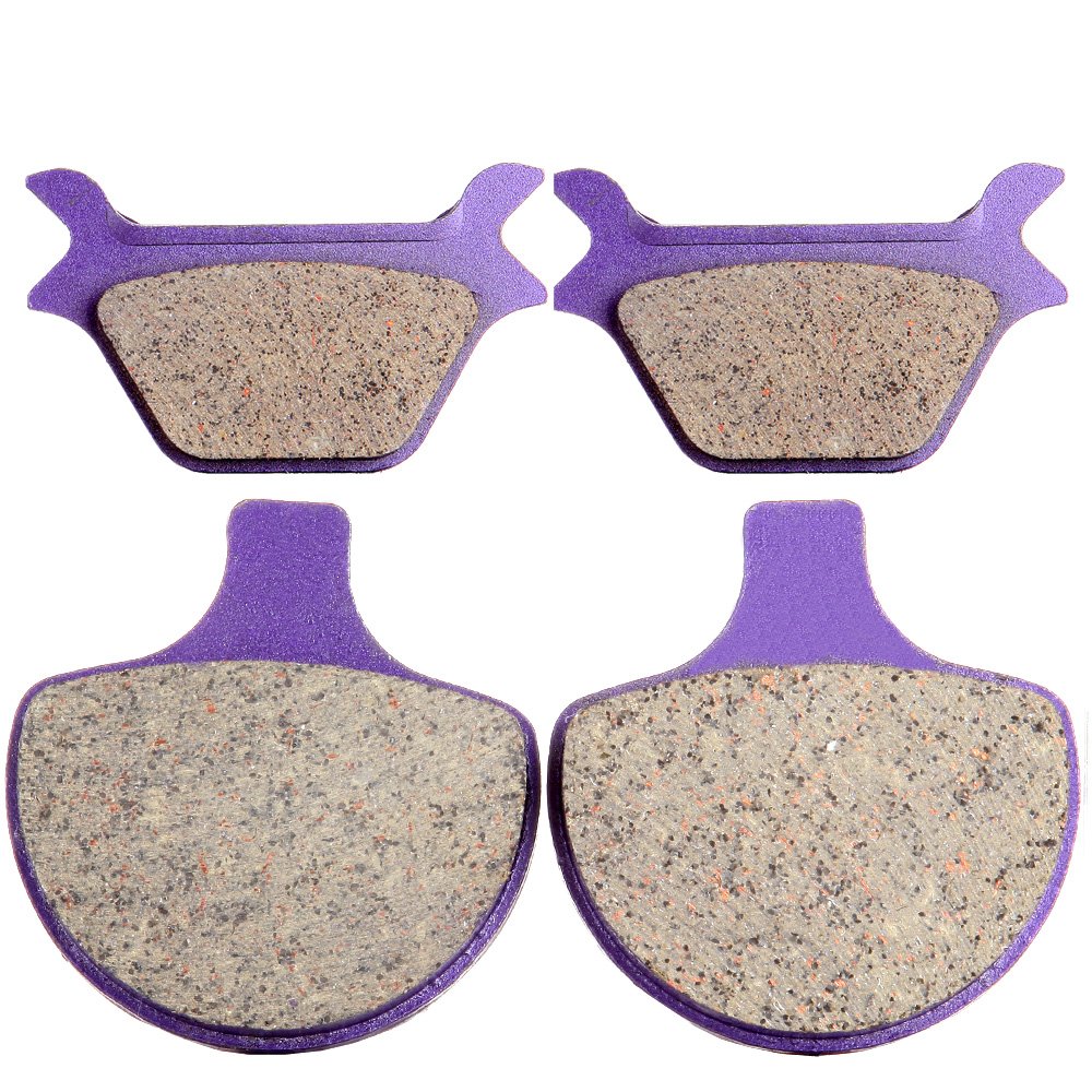 ECCPP Front and Rear Kevlar carbon Brake Pads Fits 1988-1999 Harley Sportster Softail Series All Model