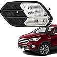 munirater 1 Pc Front Bumper Fog Light Driver Side w/Black Cover Replacement for 2017-2019 Escape FO2520194, FO1038178, GJ5Z13200D, GJ5Z17E811BA