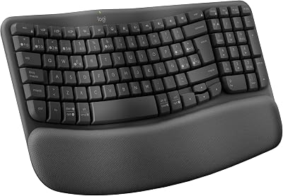 Wave Keys, Teclado ergonómico inalámbrico (Grafito)