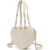 lola mae Heart Shape Crossbody Bag Zip Around Shoulder Handbag