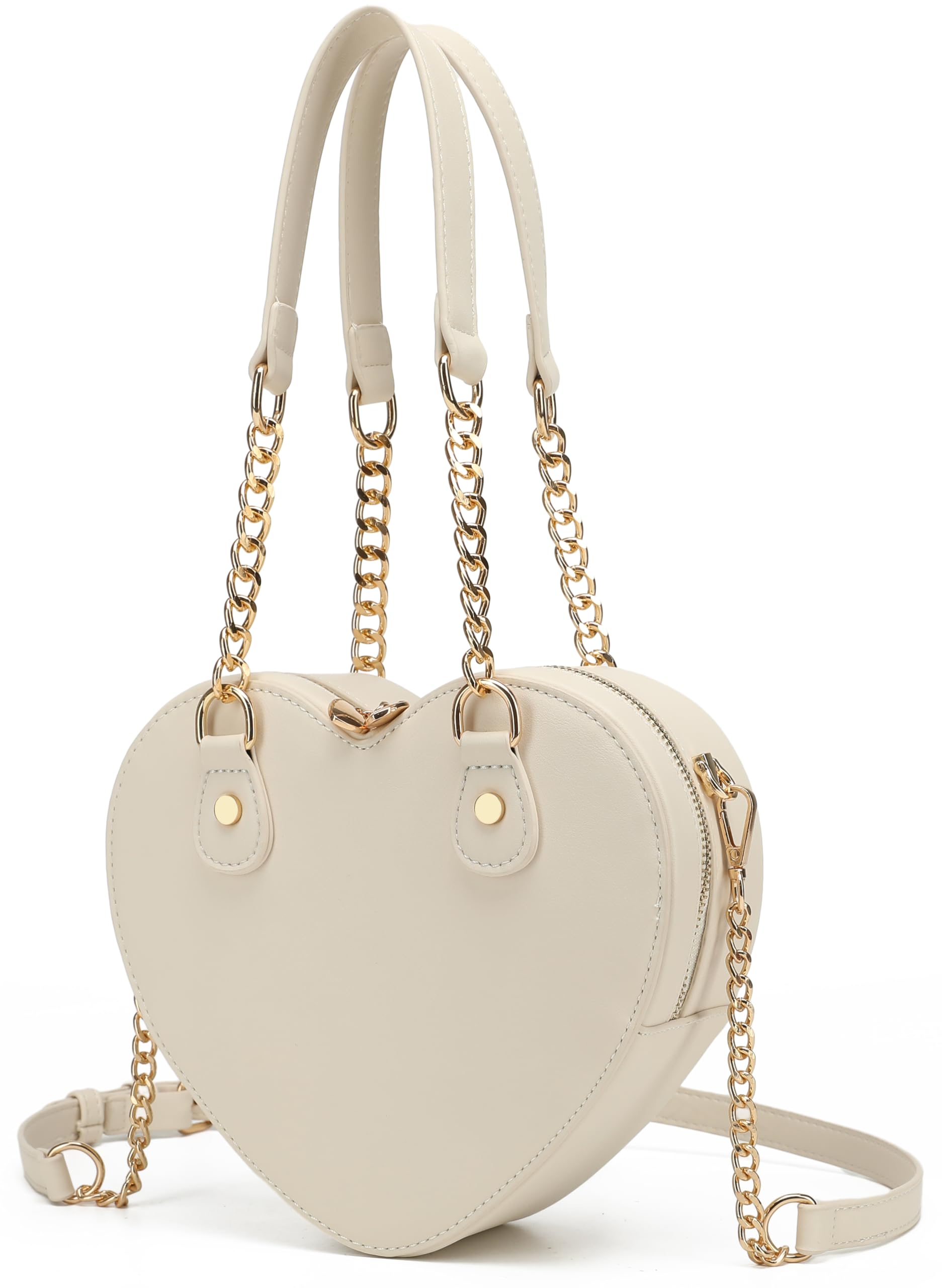 lola mae Heart Shape Satchel Crossbody Purse for