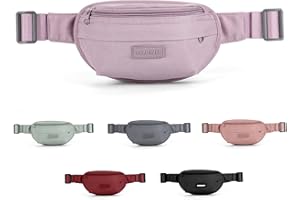 WISEPACK Multi-color Fanny Packs for Women Fashionable Belt Bag Waist Bag Phone Belt Running Bag Womens Crossbody Water Resistant Hiking Running Walking Bag Waterproof Designer Fanny Pack for Men Purple