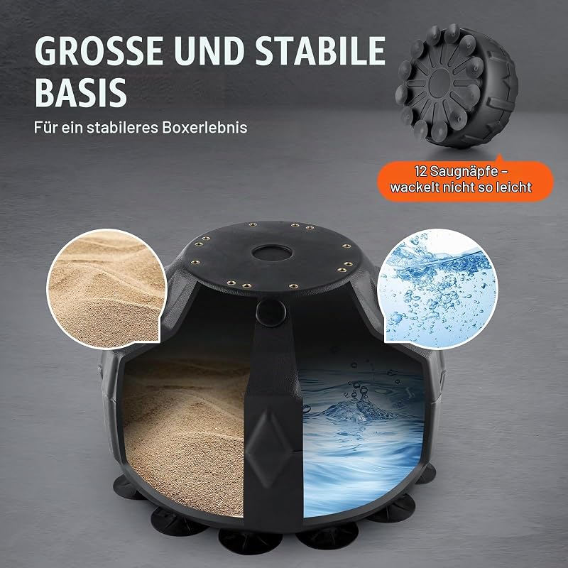 Box-Speed-Trainer, Boxsack mit Ständer, Reflex-Boxsack für Jugendliche & Erwachsene, Höhenverstellbares Freistehendes Schlagsack-Set mit Handschuhen, Workout-Speed-Bag für Training Rot