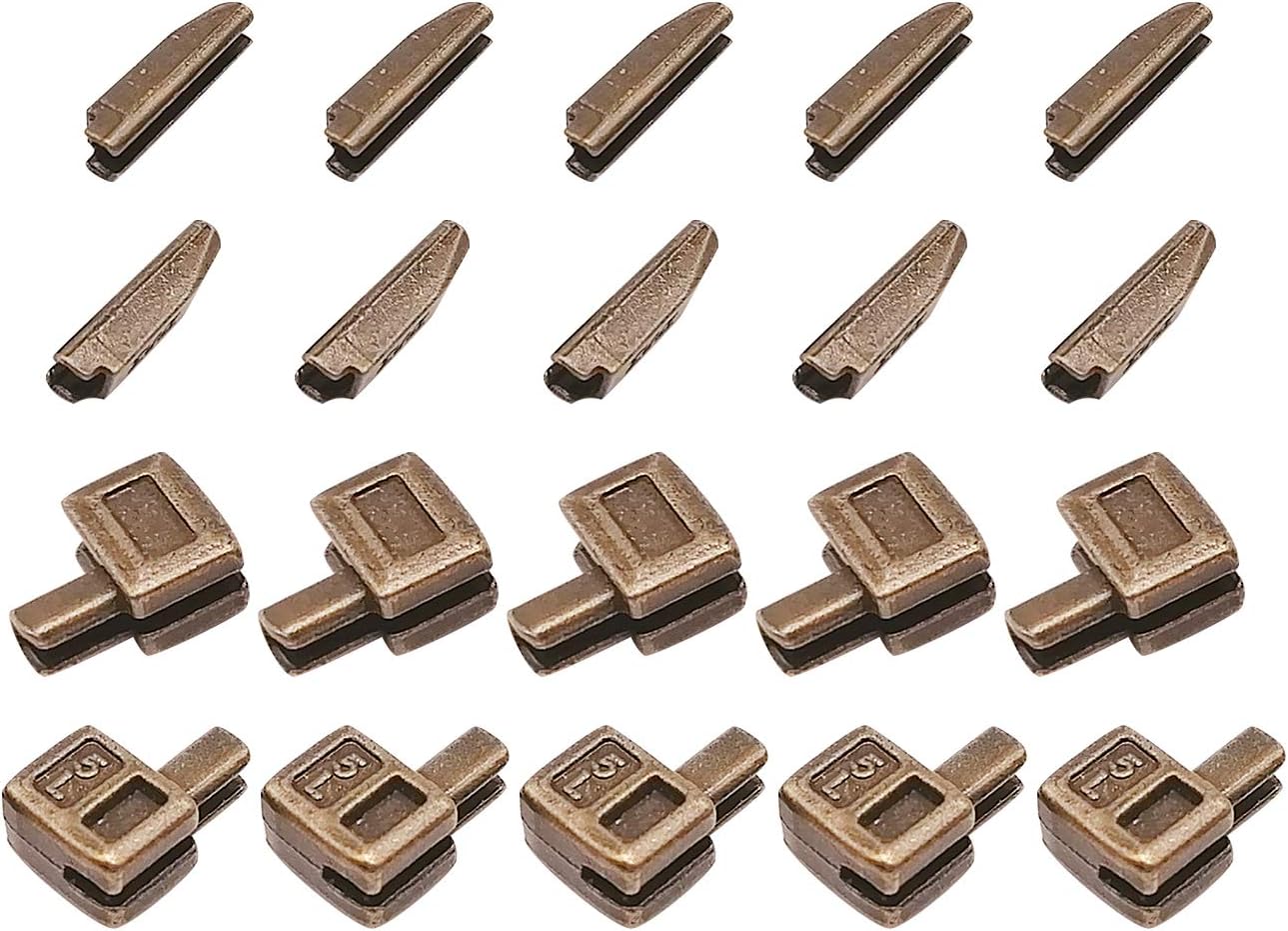 30 Sets 5 Metal Zipper Latch Slider Retainer Insertion Pin