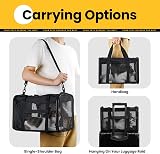 Conlun Cat Carrier Bag Soft-Sided 4-Sided Mesh Airline Approved up to 6kg view 7