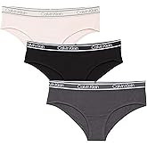 Calvin Klein Women`s The Ultimate Comfort Hipster Viscose Made From Bamboo 3 Pack (Black(QP2415-001)/G_Pink, Medium)