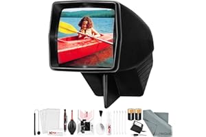 PANA-VUE / PHOTO SAVINGS Pana-Vue #1 Lighted 2x2 Slide Film Viewer for 35mm (6560) + Transformer + Batteries + Xpix Cleaning Kit