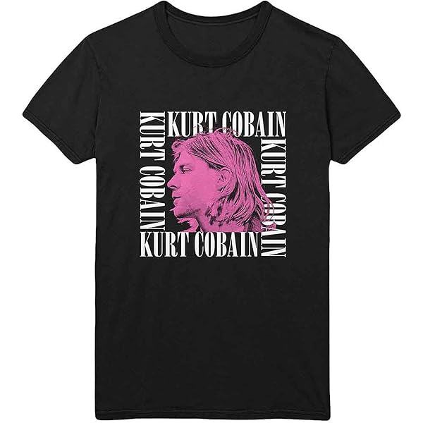  Cobain Tシャツ 公式 Amazon.com: Kurt Cobain T Shirt Unplugged Play Logo Official