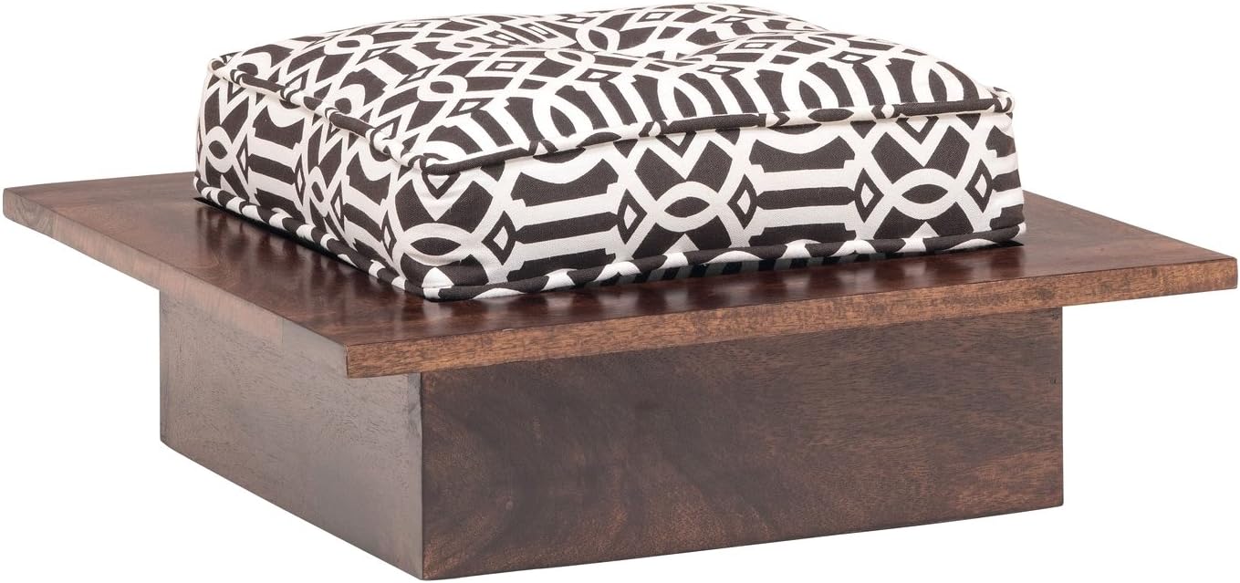 The Jaipur Living Tokyo Stool (Honey Brown Finish, Brown)