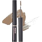 lilybyred Skinny Mes Brow Mascara | Korean 1.5mm Ultra-Slim Brush Eyebrow Mascara, Precision Application, Natural-Looking Finish, Smudge-Proof, Clump-Free, Long-Lasting, 0.12 oz. (05 Taupe Brown)