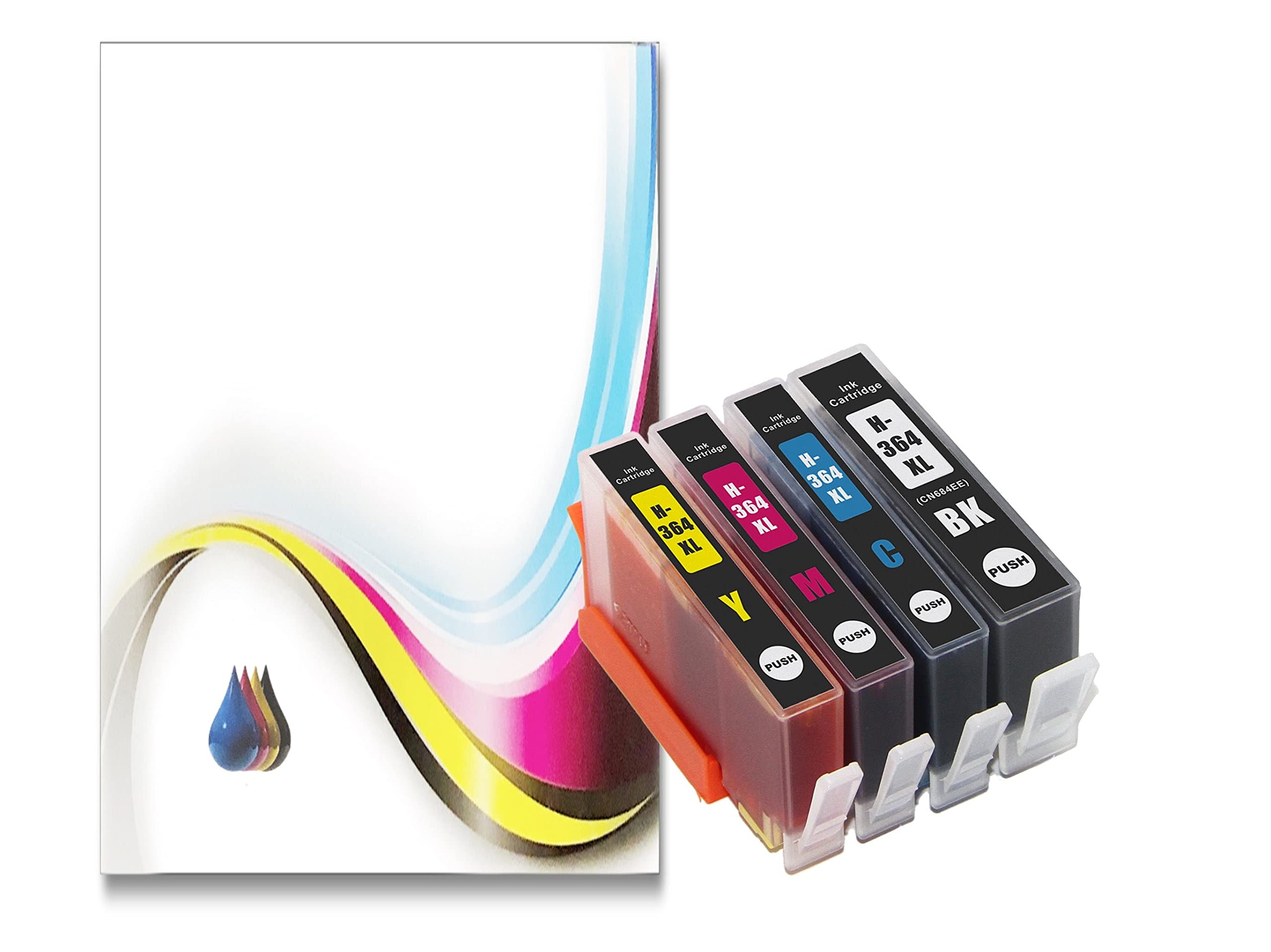 4 Compatible with HP 364XL Printer Ink Cartridges For Photosmart B210c B211 C410 C310a B209a B209c B010a B8550 B8553 C5324 C5380 C5383 C5390 C6300 C6324 C6380 D5400 D5460 5520 5510 5515 6510 7510