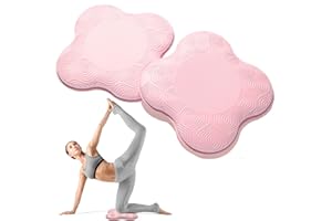 MBKHFLL 2 Packs Yoga Knee & Elbow Cushions - Extra Thick Foam for Knees, Elbows, Wrists, Hands & Head - Pilates & Kneeling Pads - Support Foam Pads for Women & Men