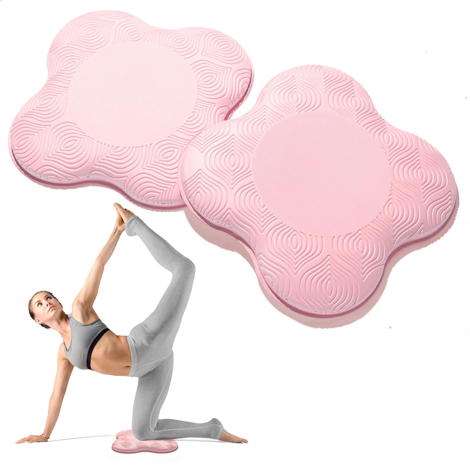 Photo 1 of MBKHFLL 2 packs Yoga Knee Pad Cushion Extra Thick for Knees Elbows Wrist Hands Head Foam Pilates Kneeling pad Yoga Knee Cushion Thick Exercise Pads for Knees Elbows Wrist Hands Head Foam Pilates