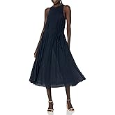 Vince Women's High Neck Pleated Dress
