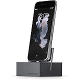 Native Union DOCK for iPhone or iPad - Weighted Charging Dock for iPhone or iPad - Compatible with Most Apple Lightning Devices (Slate)